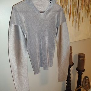 Beautiful Gray Issey Miyake Blouse